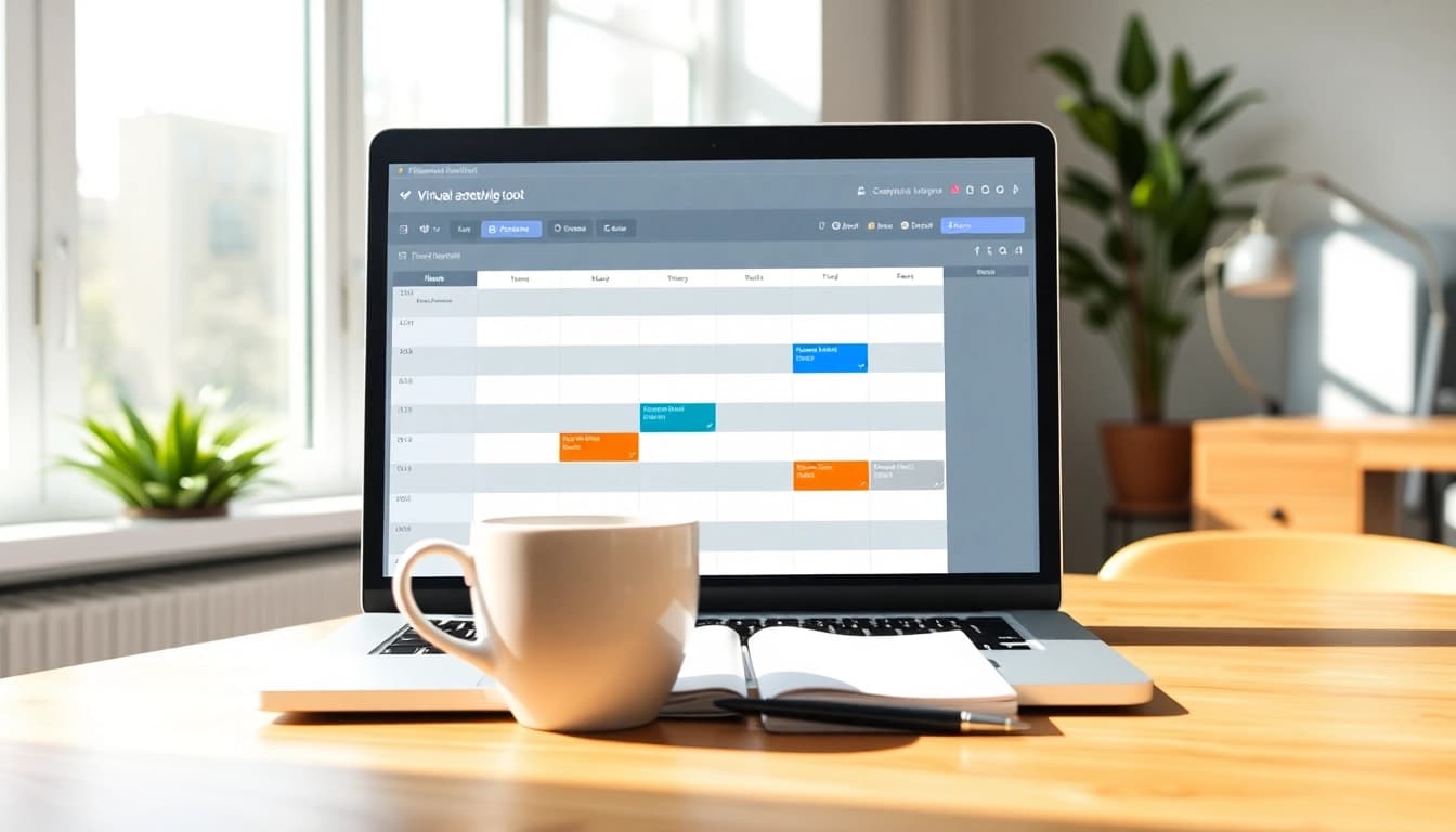 Utilize a virtual assistant scheduling tool to optimize your calendar and boost productivity.