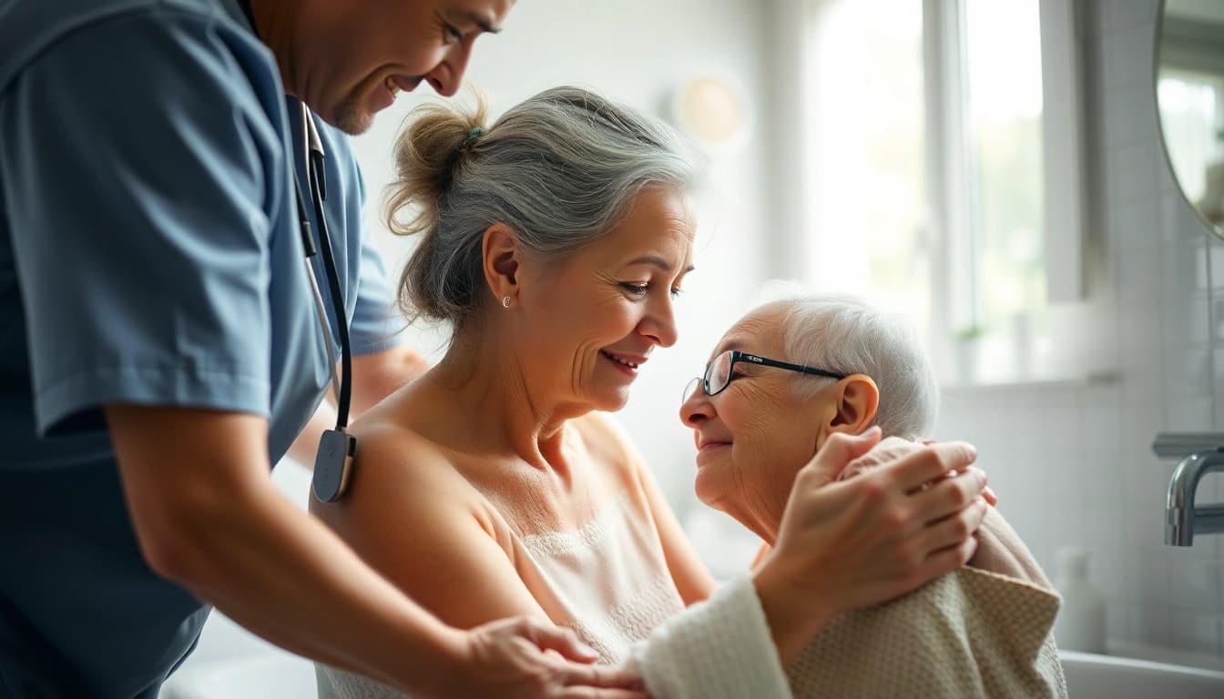 Providing grooming help for elderly austin in a warm, supportive home environment.