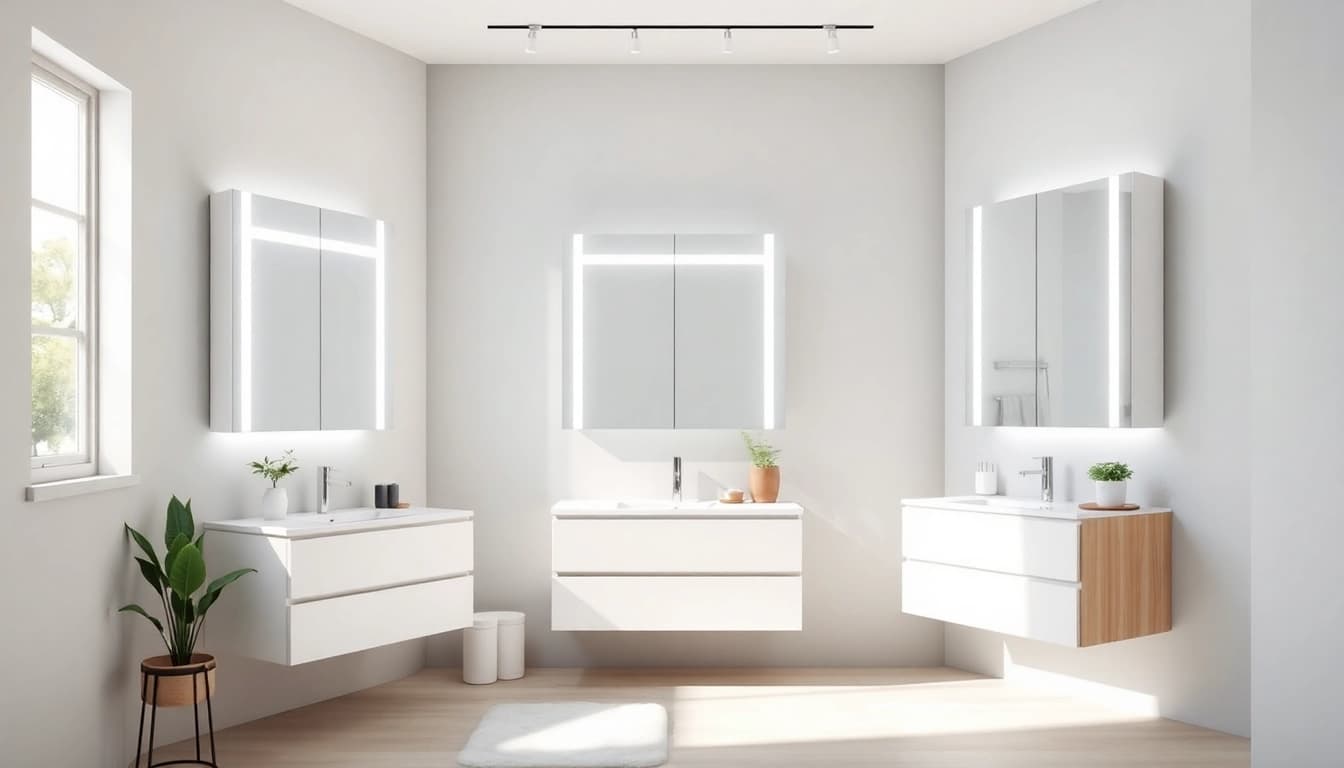 Verleihen Sie Ihrem Badezimmer mit badezimmer spiegelschränke beleuchtung einen modernen Touch.