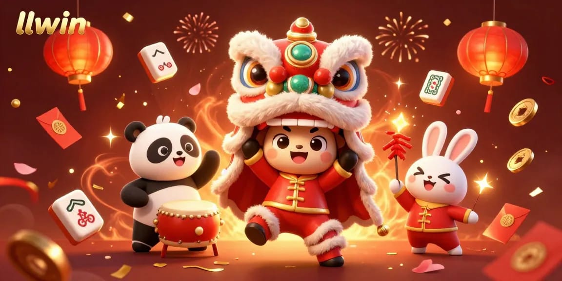 Experience exciting gameplay at llwin with vibrant characters and rich casino-themed decorations.