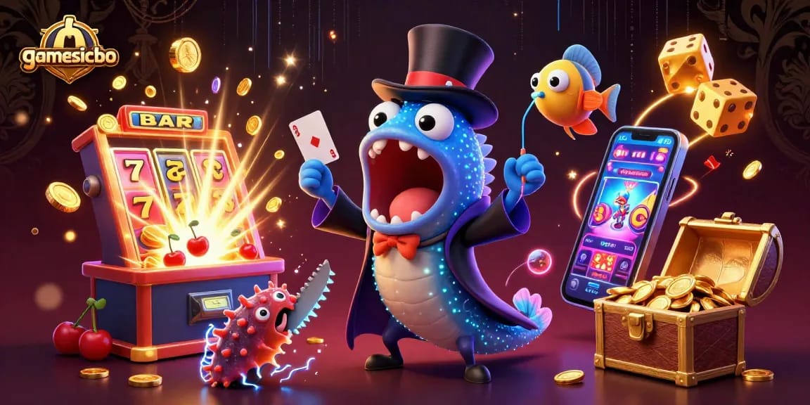 Experience thrilling Sicbo action with the gamesicbo immersive 3D casino illustration showcasing vibrant characters and elements.