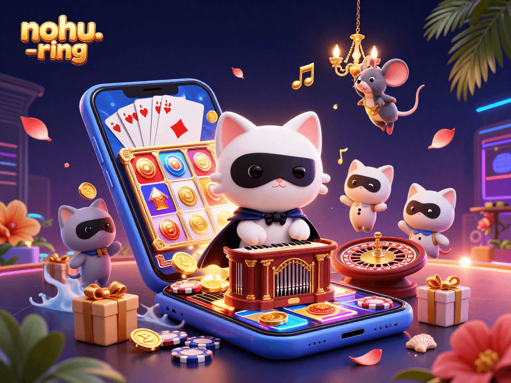 Experience the excitement of nohu-ring with immersive slot game visuals and dynamic casino elements.