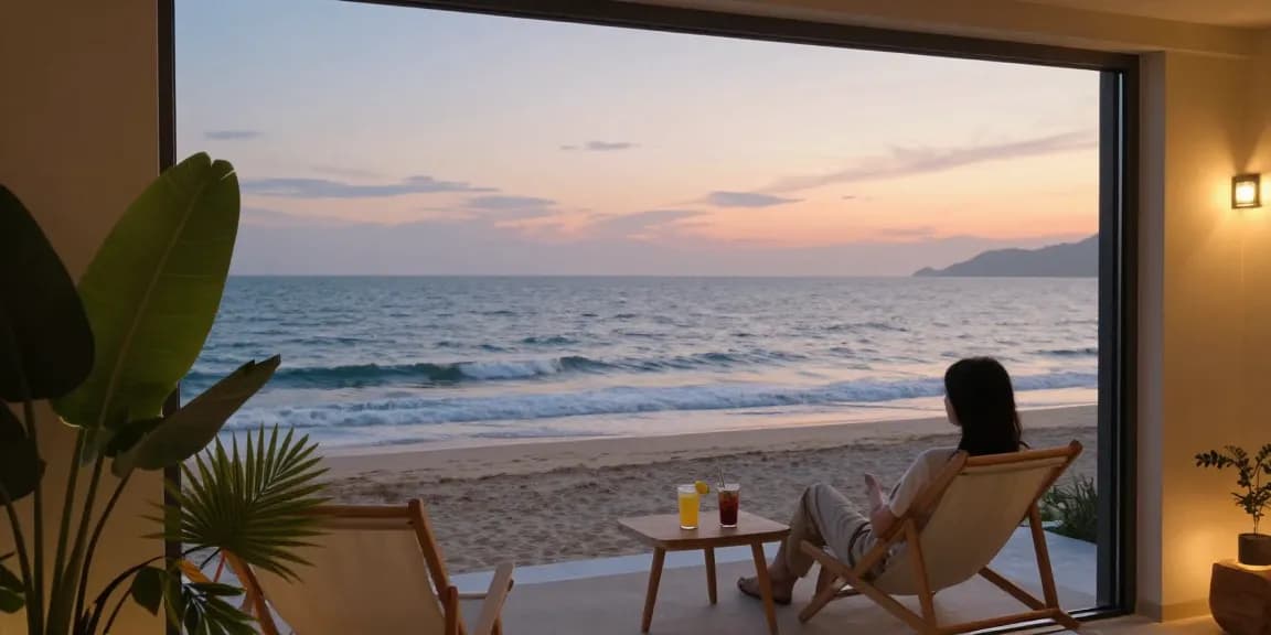여수오피 experience with serene ocean view and relaxation area for customers