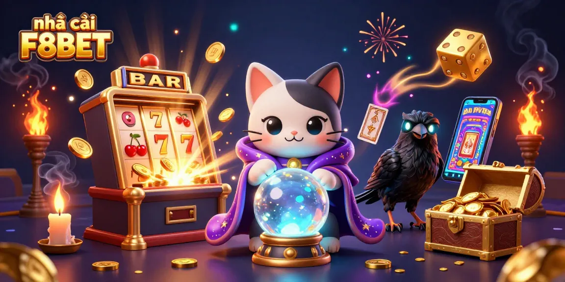 Experience thrilling moments at nhà cái F8BET with vibrant casino adventures featuring 3D characters and game elements.