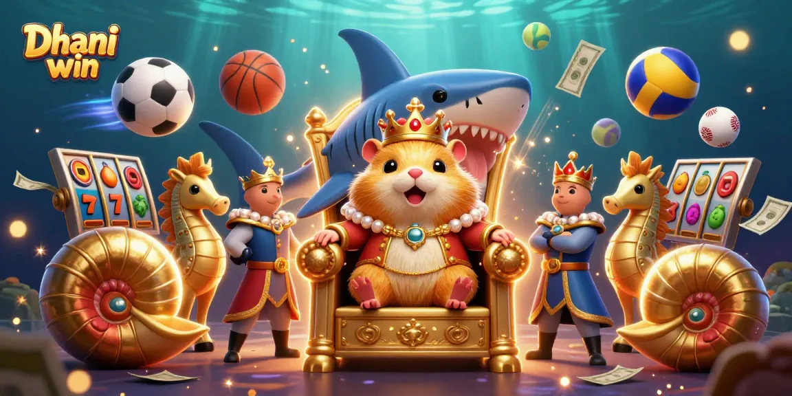 Catch the excitement of Dhani win with rich gaming elements and vibrant characters in a dynamic casino scene.