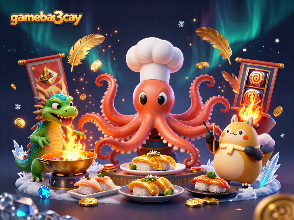 Experience gamebai3cay's dynamic casino scene with vibrant characters and rich gaming elements.