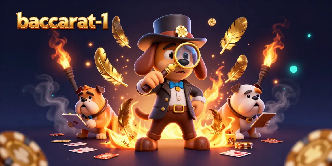 Engage with baccarat-1 where a detective reveals hidden treasures among cards and chips.