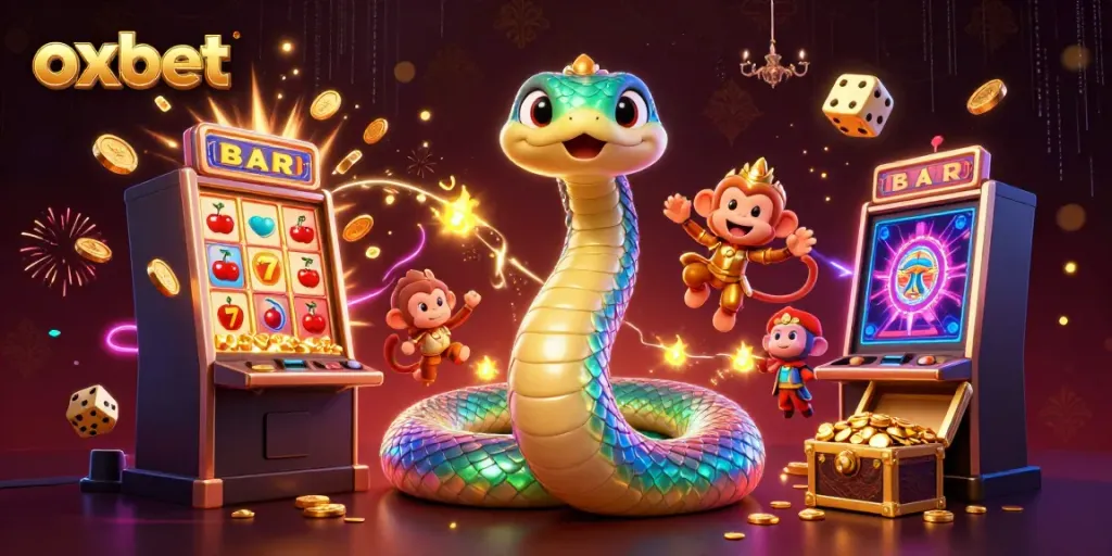 Experience the vibrant world of oxbet with a captivating illustration featuring engaging casino elements and rich colors.