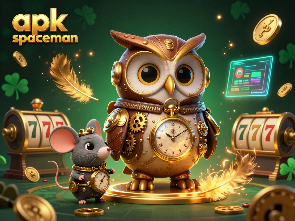 Engage with apk spaceman in a vibrant 3D casino scene filled with dynamic gaming elements and rich colors.