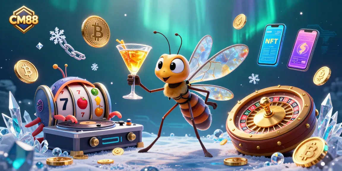Engage in thrilling casino action with CM88's vibrant 3D illustration showcasing unique characters and dynamic game elements.