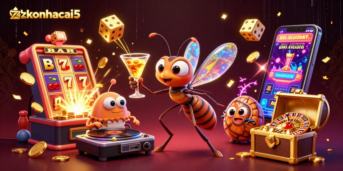 Experience vibrant gaming with zkeonhacai5's unique 3D casino scene featuring captivating characters.