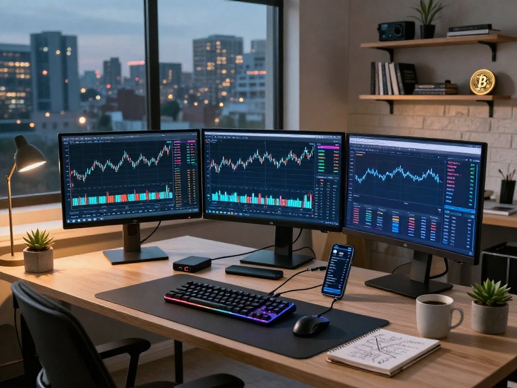 在MetaTrader 5 官网的现代数字交易工作空间，展示比特币和以太坊实时走势图。
