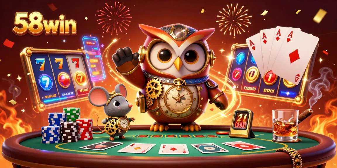 Play thrilling slot games at 58win with engaging visuals and vibrant casino action.
