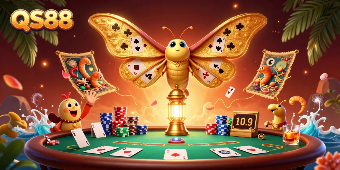 Experience exciting gaming experiences with QS88's vibrant 3D casino scene.
