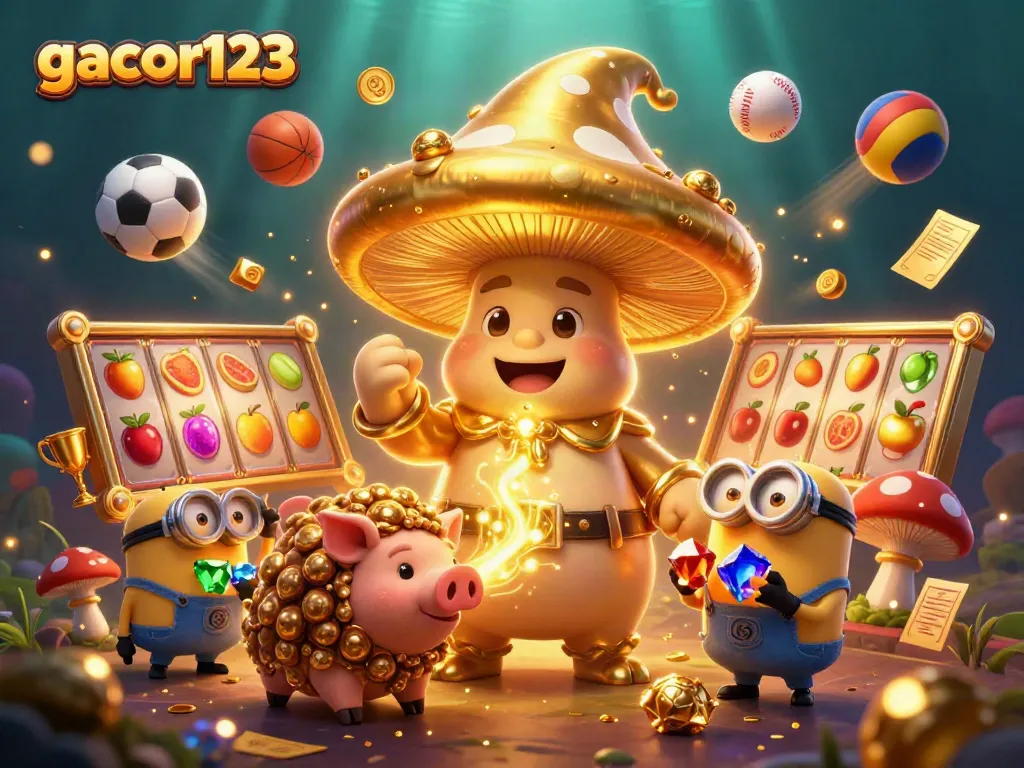 Win big at gacor123 with a magical golden mushroom wizard transforming the gaming scene.