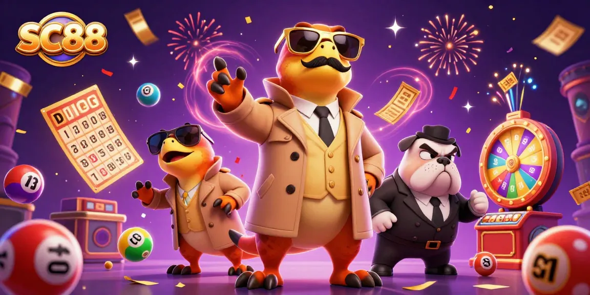 SC88 raptors in trench coat amusingly trying to enter a VIP lounge with casino elements