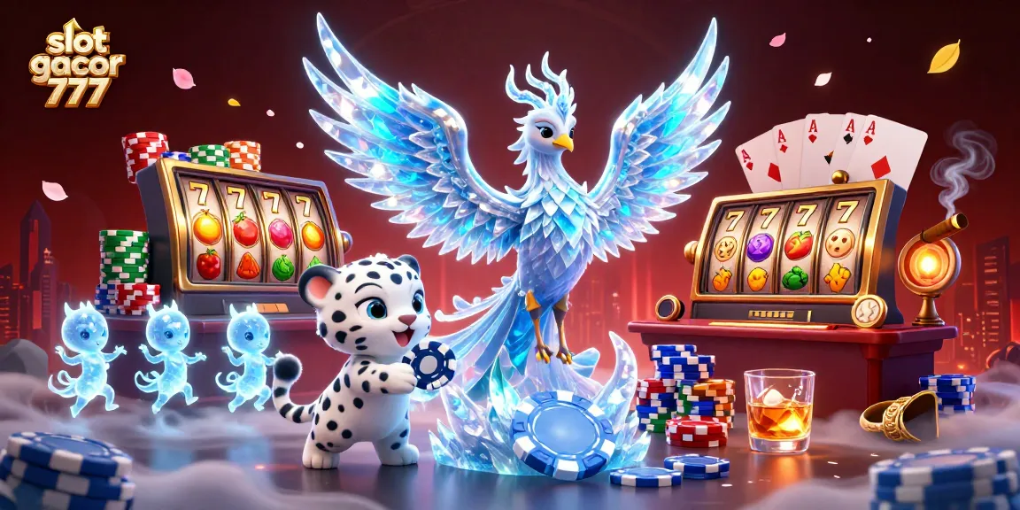 Experience exciting gameplay with slot gacor 777 surrounded by vibrant illustrations of casino magic.