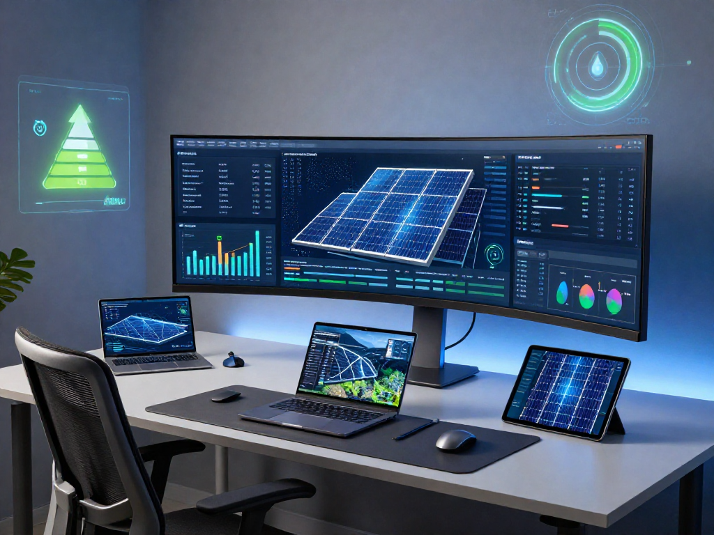 ComEd net metering 2026 analysis in a tech workspace focused on solar energy and efficiency.