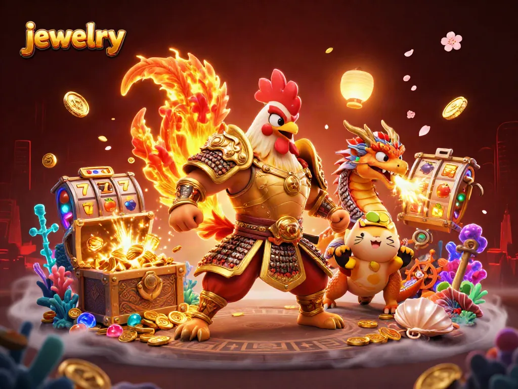 Engage in thrilling gameplay with our jewelry-themed casino illustration, showcasing excitement and luxury.