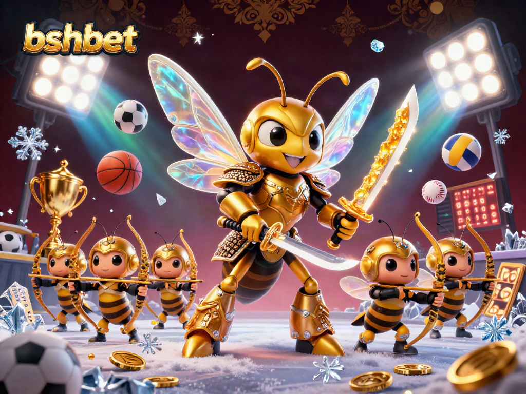 Experience thrilling betting action with bshbet, showcasing a vibrant 3D casino scene filled with sports elements and dynamic characters.