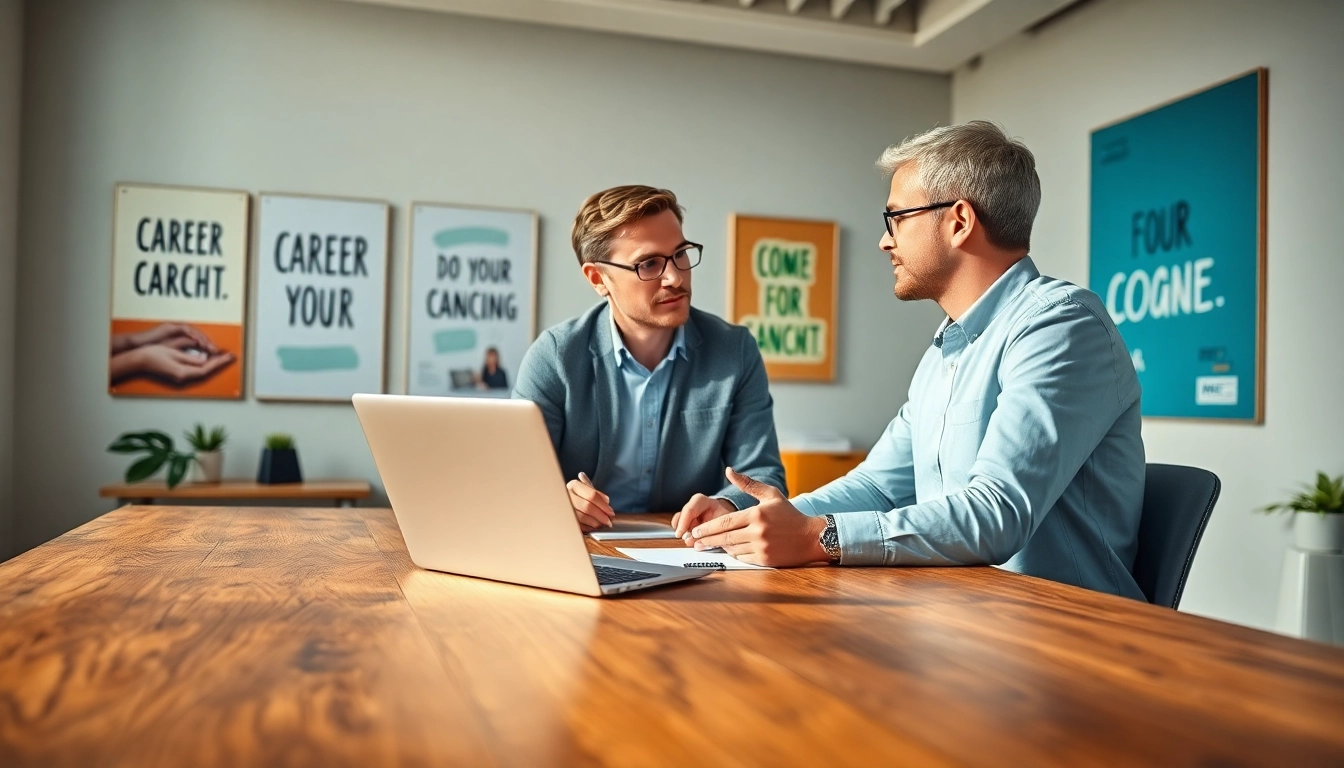 Engaging career coaching session highlighting support and guidance for professional growth.