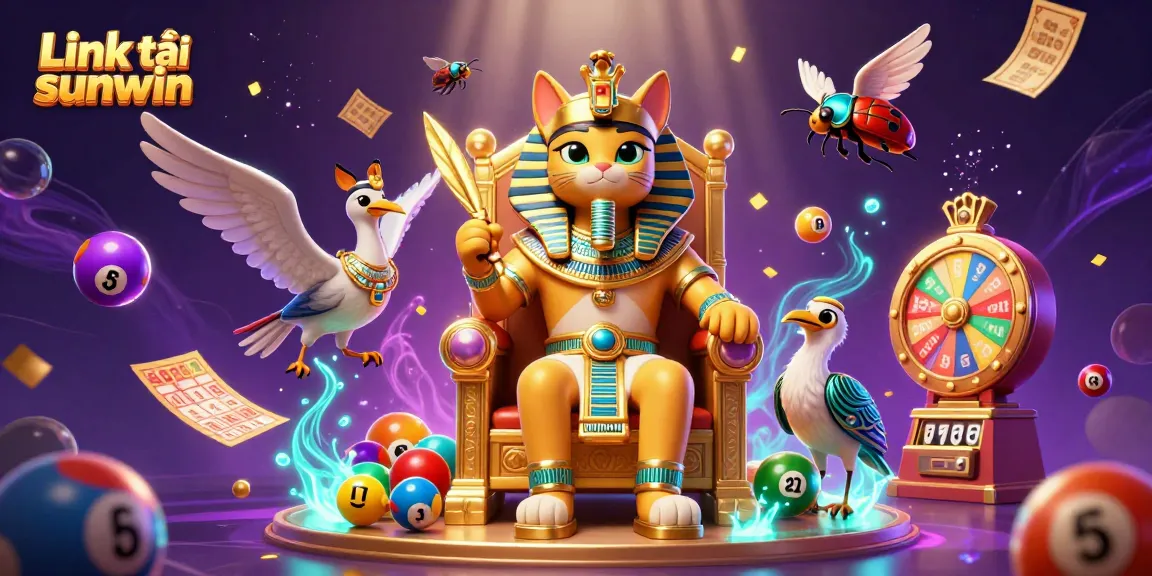 Engage in exciting gameplay with the Link tải sunwin lottery-themed illustration, featuring vibrant dynamic elements.