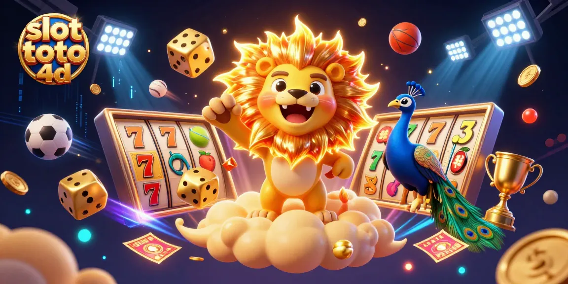 Experience thrilling gameplay with slot toto 4d in this vibrant 3D casino illustration.