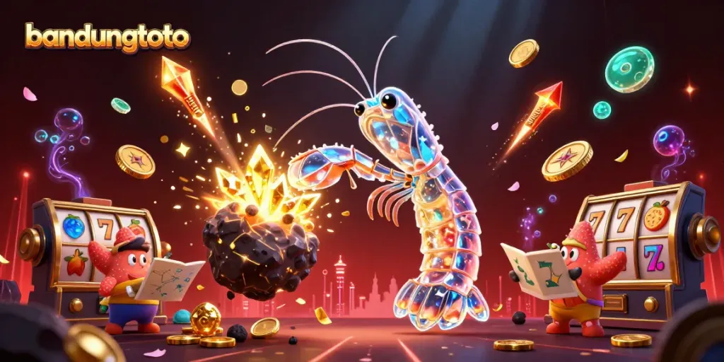Experience bandungtoto's thrilling gaming world with vibrant coins, slots, and dynamic characters.