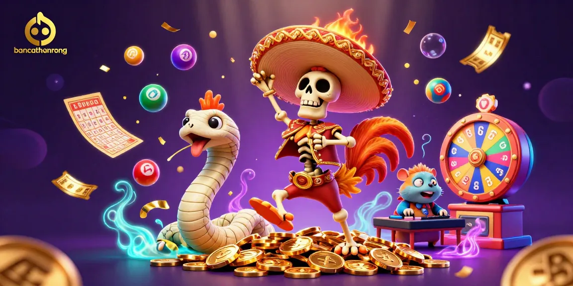 Engage in thrilling fun with the bancathanrong lottery experience featuring vibrant elements and characters.