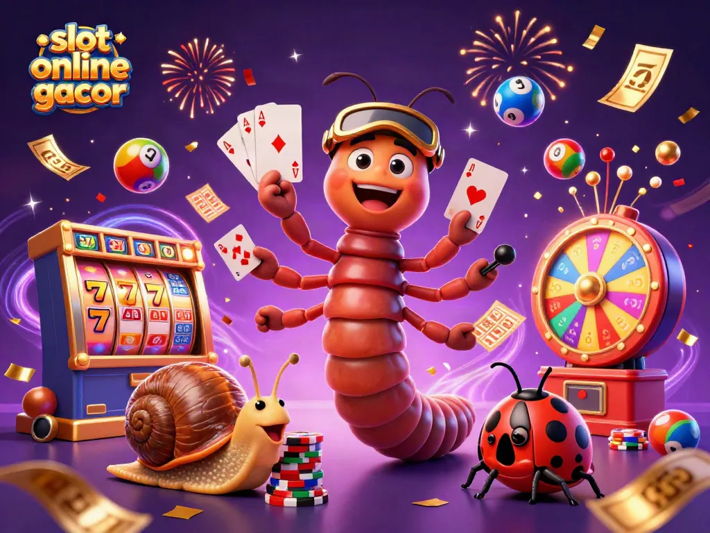 Spin the reels with slot online gacor and watch colorful casino elements spring to life!