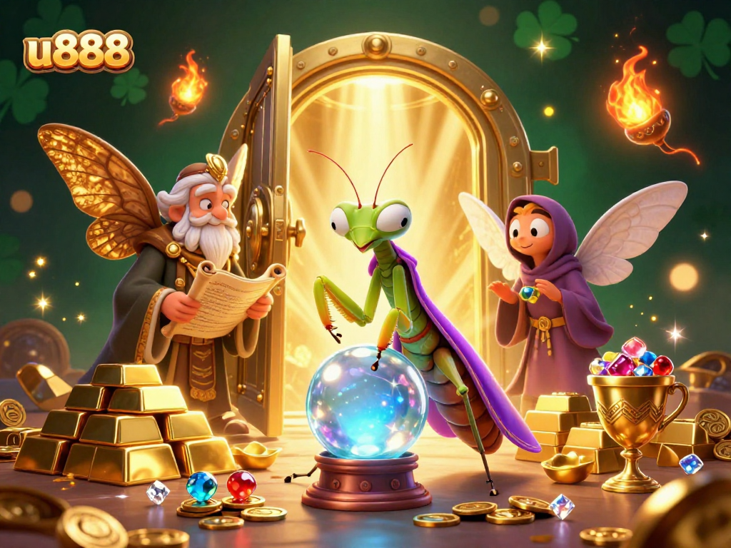 Experience thrills with u888's lively casino scene, where fortune meets charm through vibrant 3D characters.