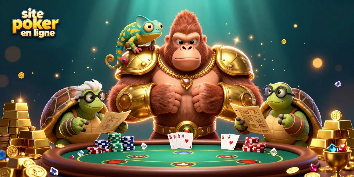 Jouer avec stratégie sur un site de poker en ligne, entrelacement de poker et trésors précieux.