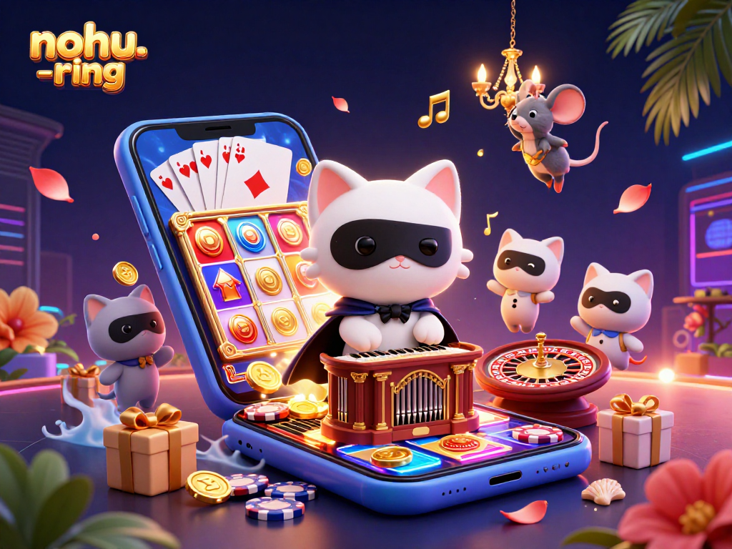 Experience the excitement of nohu-ring with immersive slot game visuals and dynamic casino elements.