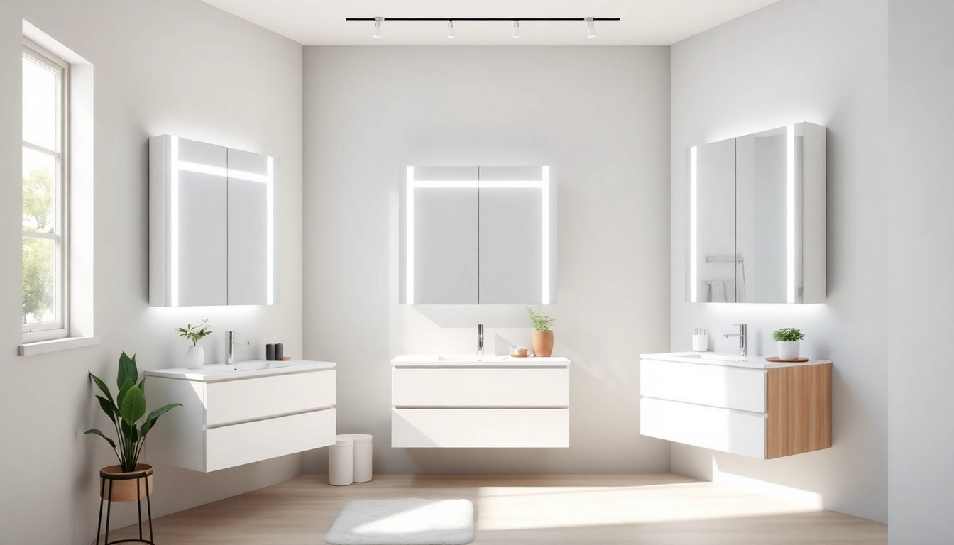 Verleihen Sie Ihrem Badezimmer mit badezimmer spiegelschränke beleuchtung einen modernen Touch.