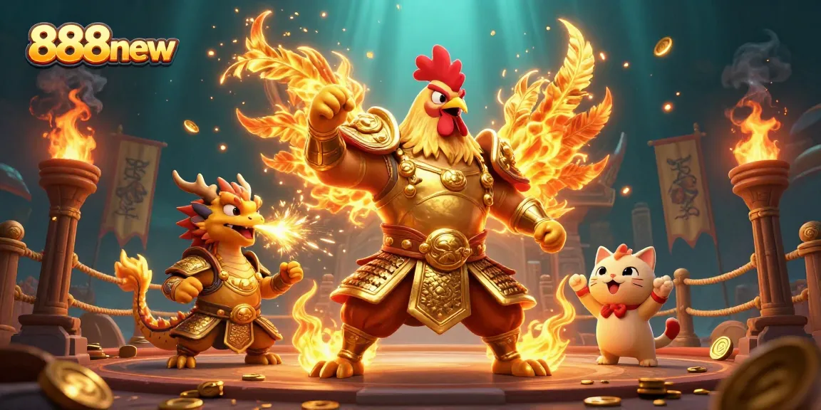 Experience the excitement of 888new with dynamic gaming action around a vibrant casino scene.
